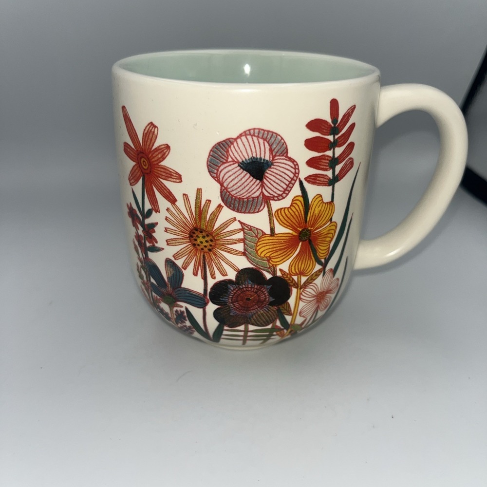 Hallmark Geninne's Art by Geninn Zlatkis Floral Summer Bloom Ceramic Mug 12 oz.